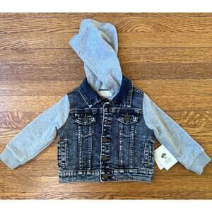 NWT Tucker + Tate Boys' Hooded Denim Jacket Size 18 Months